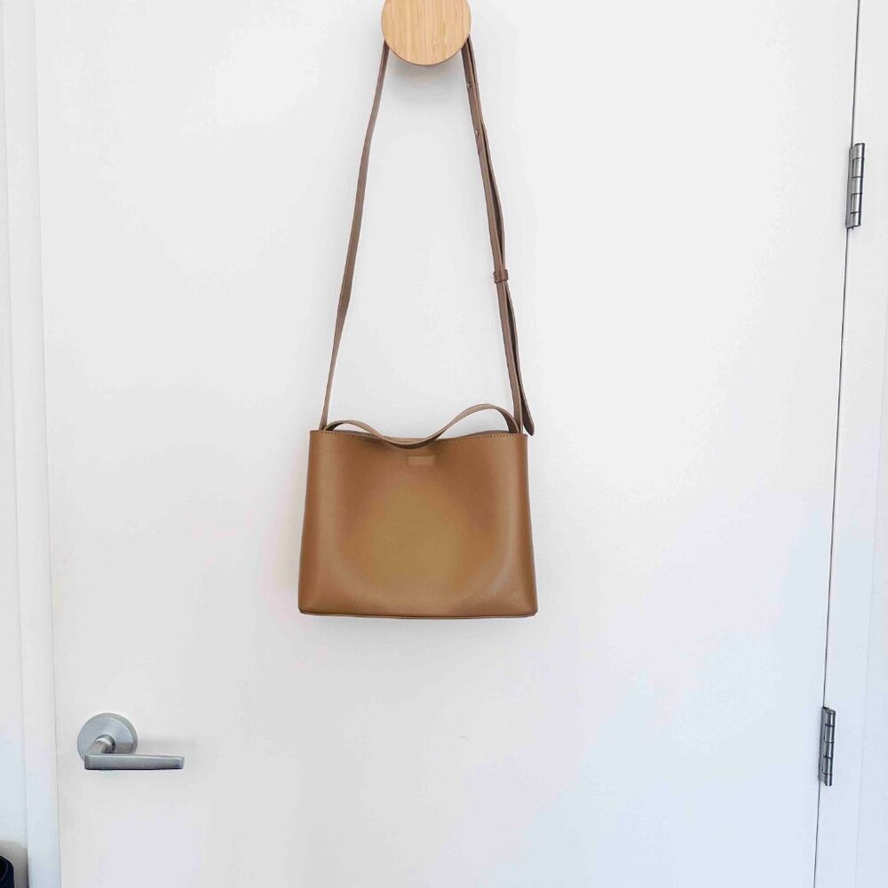 Aesther Ekme Mini Crossbody Sac, Tan, EUC